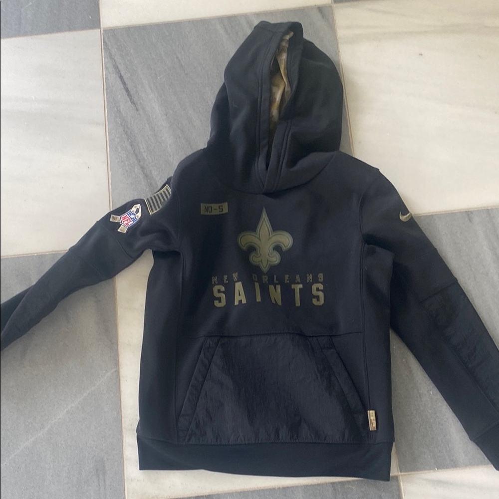 NFL Black New Orleans Saints Hoodie Sweatshirt